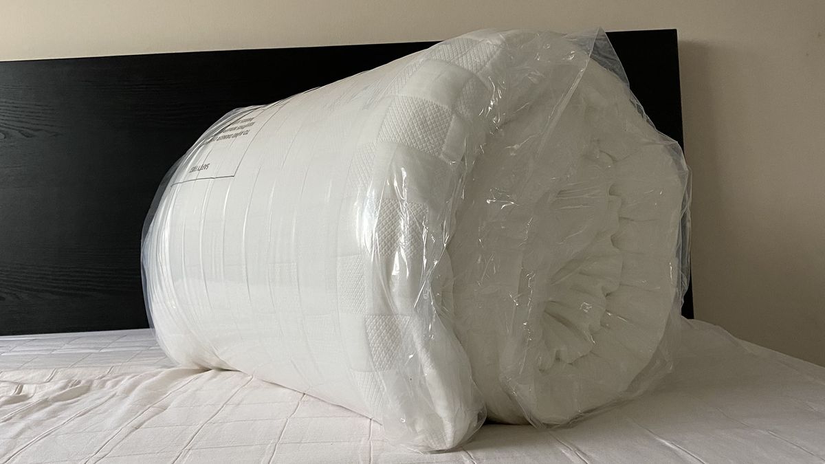 The vacuum-packed Levitex Gravity Defying mattress topper
