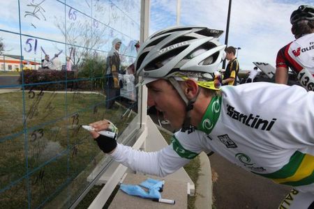 Australian Under 19 National Road Champion Jay McCarthy signs on for Stage 2 of Tour of Toowoomba.