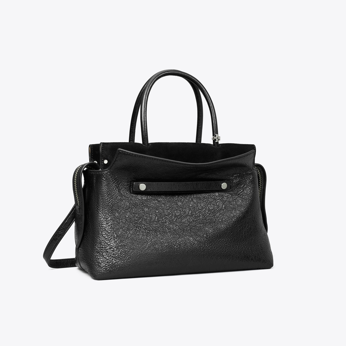 Mercer Distressed Satchel in Black, Size Os