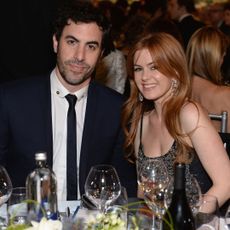 Sacha Baron Cohen and Isla Fisher attend the 41st AFI Life Achievement Awards