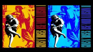 Guns N' Roses 'Use Your Illusion I' and 'Use Your Illusion II' album cover artwork