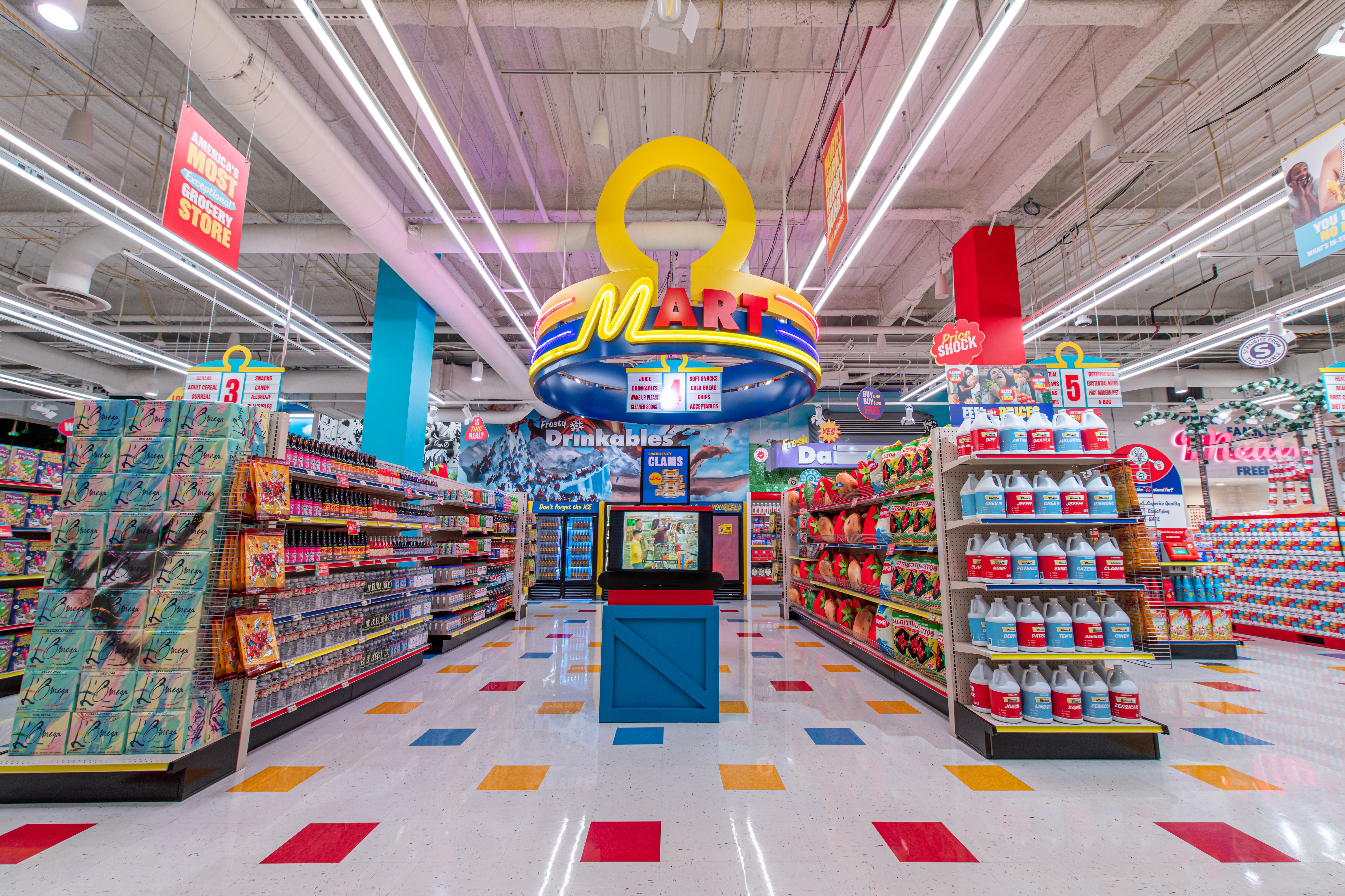The Omega Mart Meow Wolf installation in Las Vegas