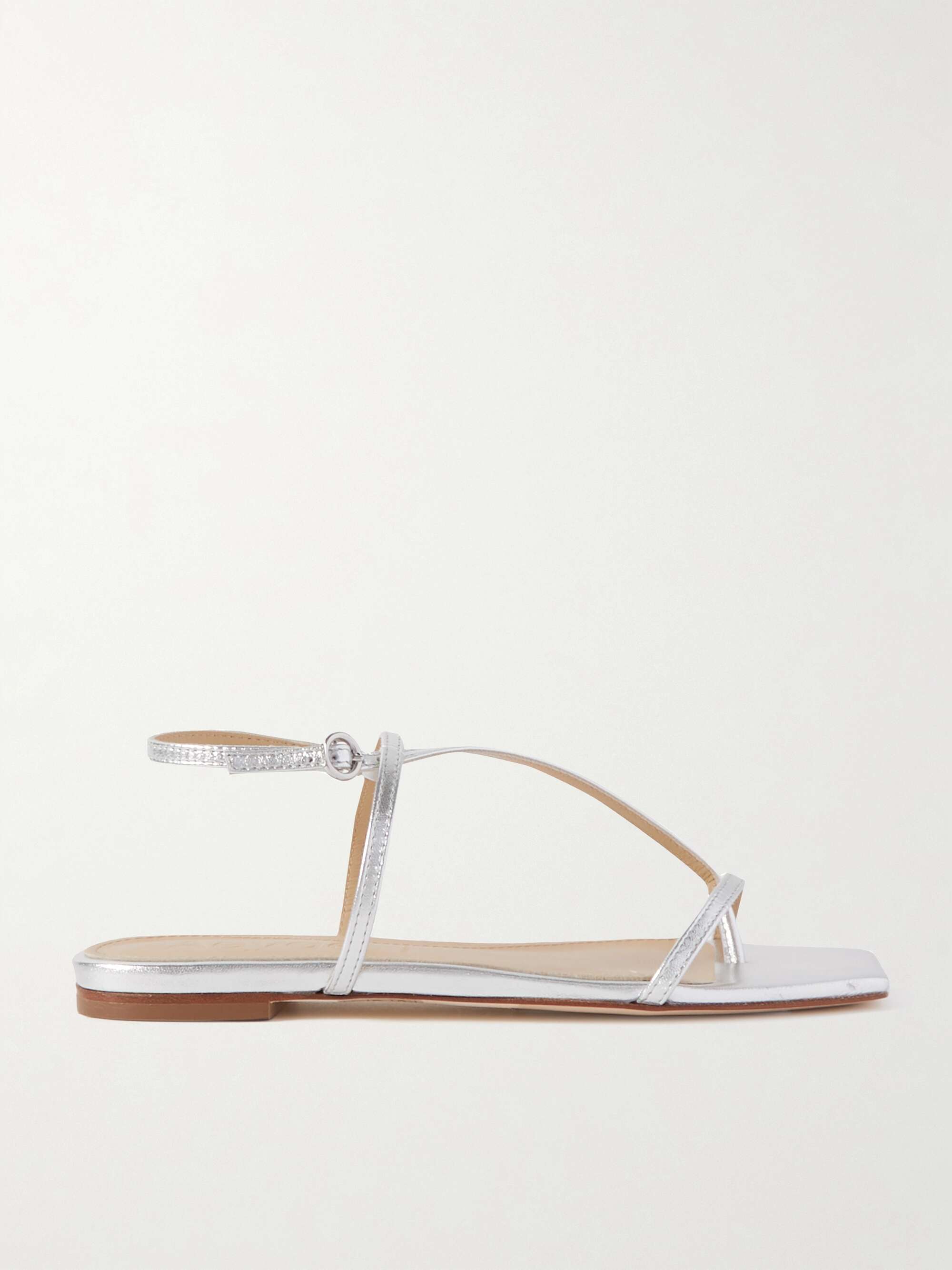 Ella Metallic Leather Sandals