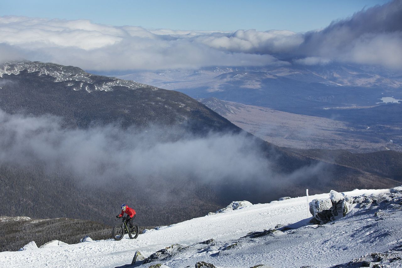 Tim Johnson climbed Mt. Washington on a fat bike