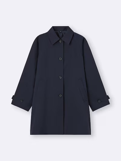 Gu, Balmacaan A-Line Half Coat