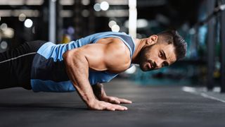 Man doing a push up