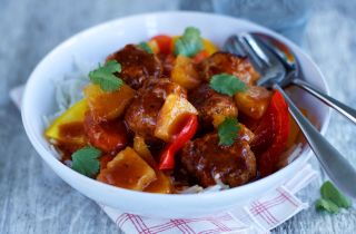 Sweet and sour sausage meatballs