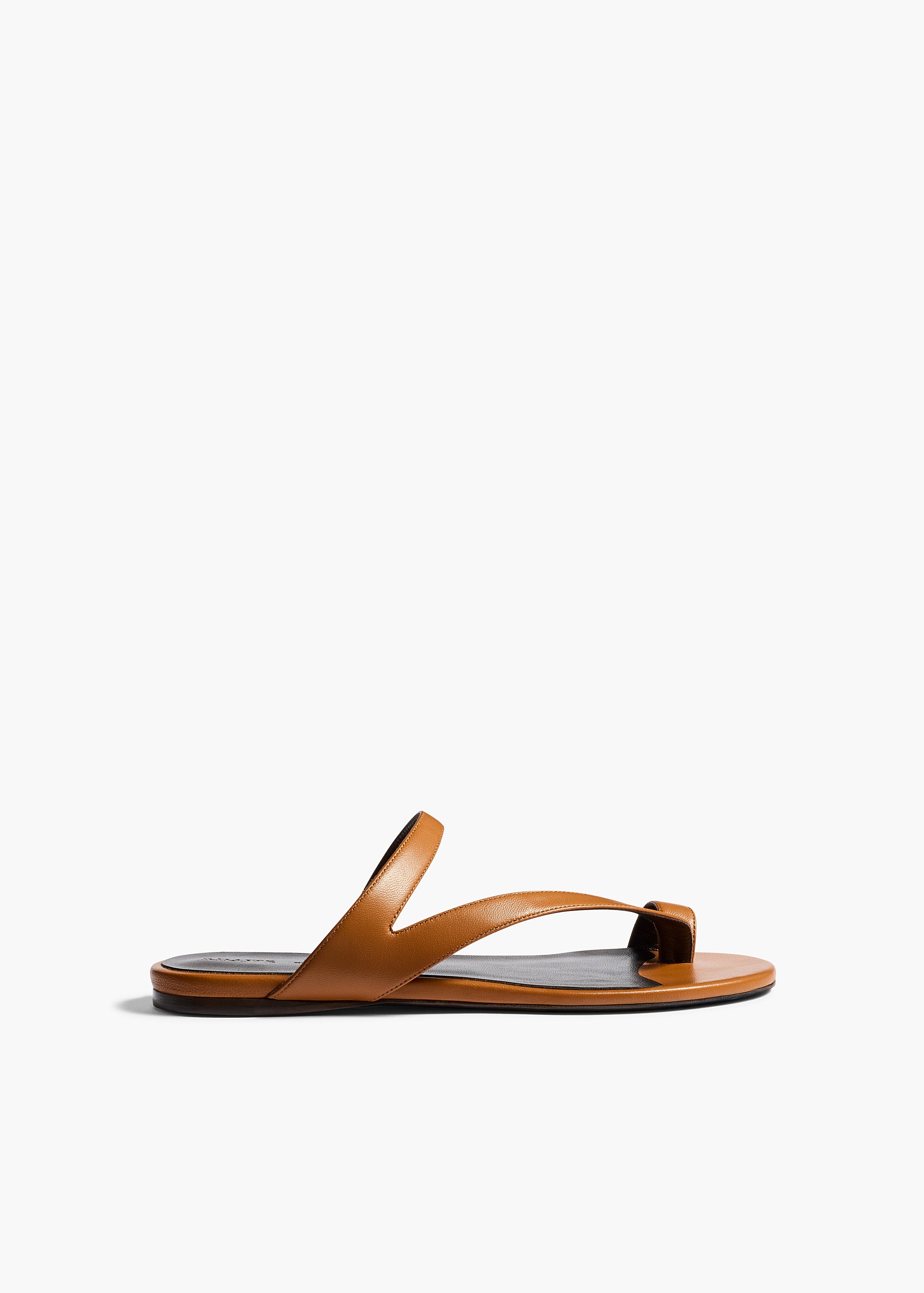 Aimee Flat Sandal in Cuoio Leather - 35 / Cuoio / Upper100%llsole100%cl
