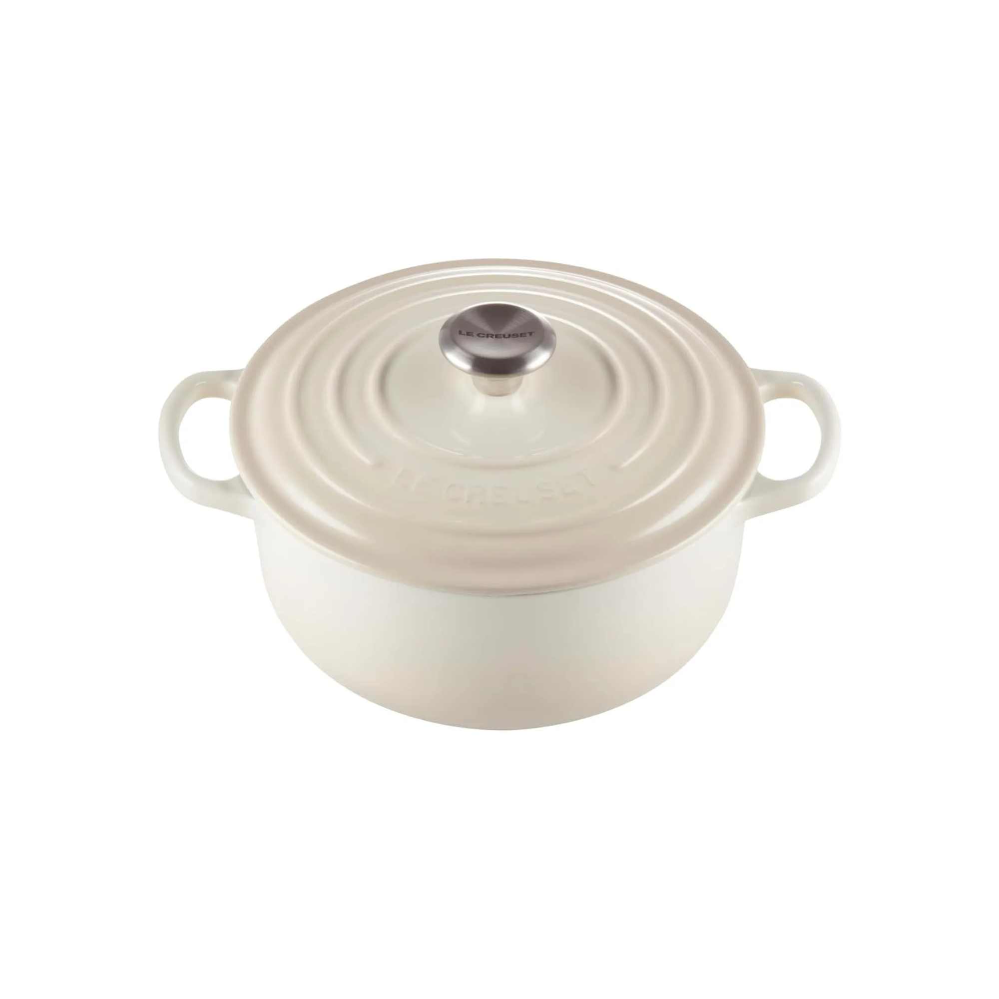 Le Creuset Enameled Cast Iron Signature Round Dutch Oven in Meringue