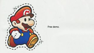 An advert for Paper Mario