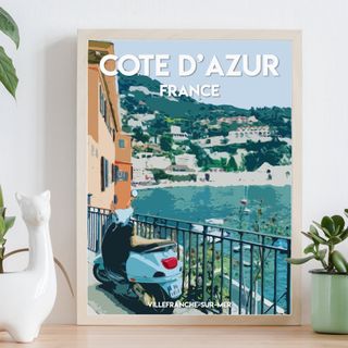BudandBudPrints Cote D'Azur Travel Print