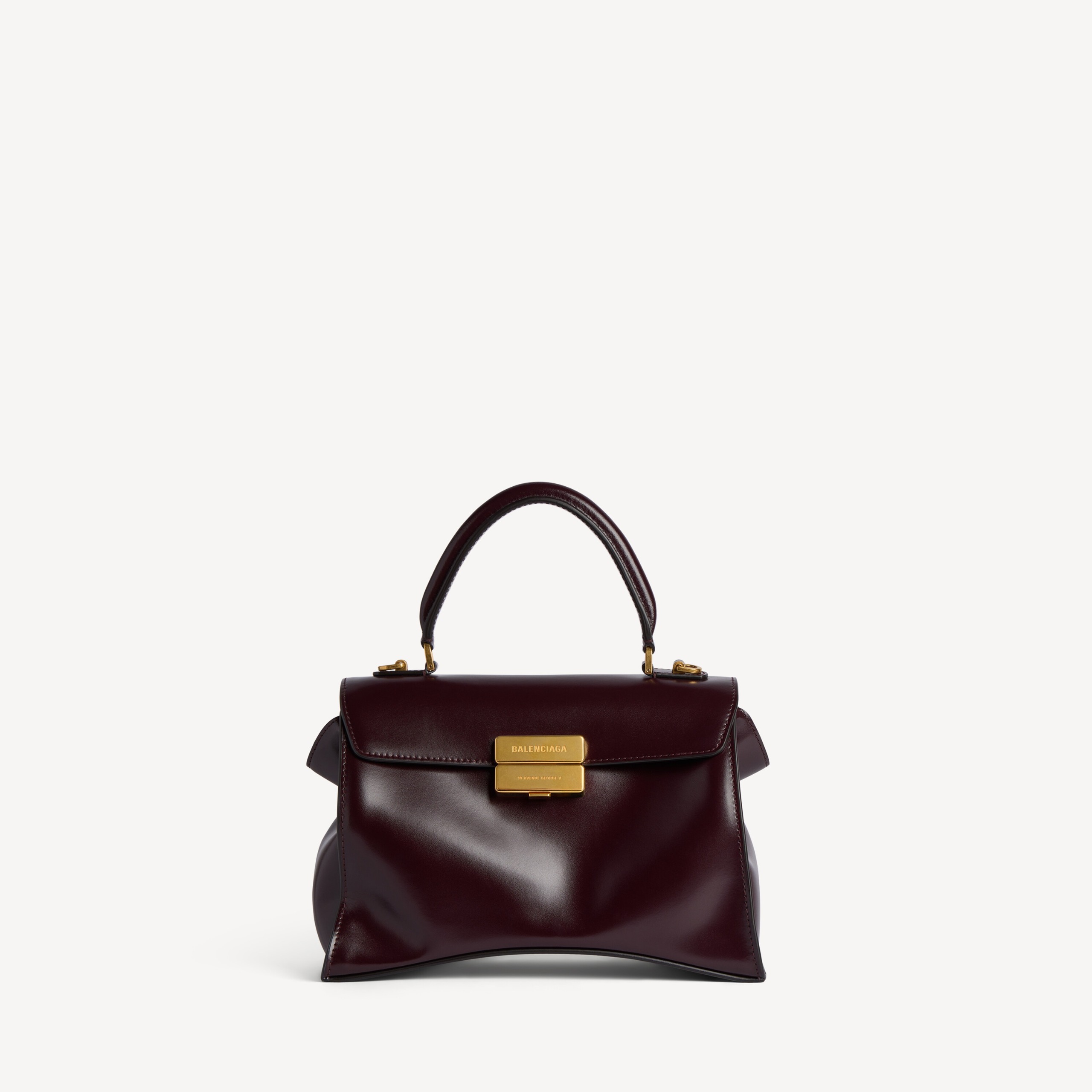 Women's Hourglass Avenue Top Handle Bag Small in Black