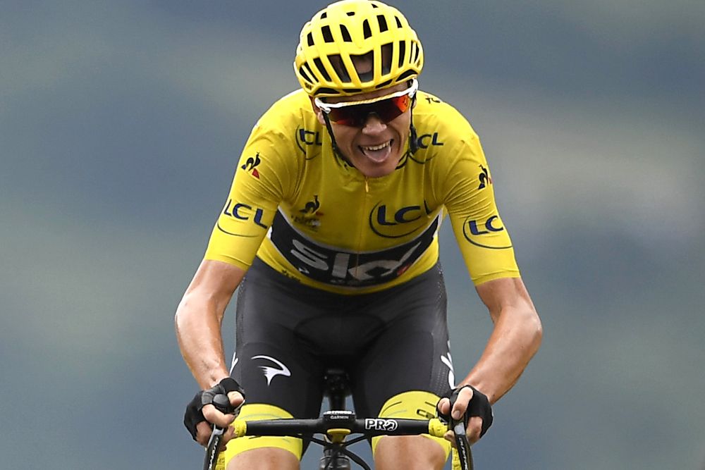 Chris Froome faltered in the finale of stage 12 at the Tour de France