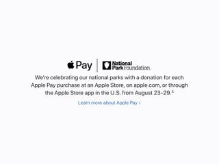 Apple Pay National Parks Donation August