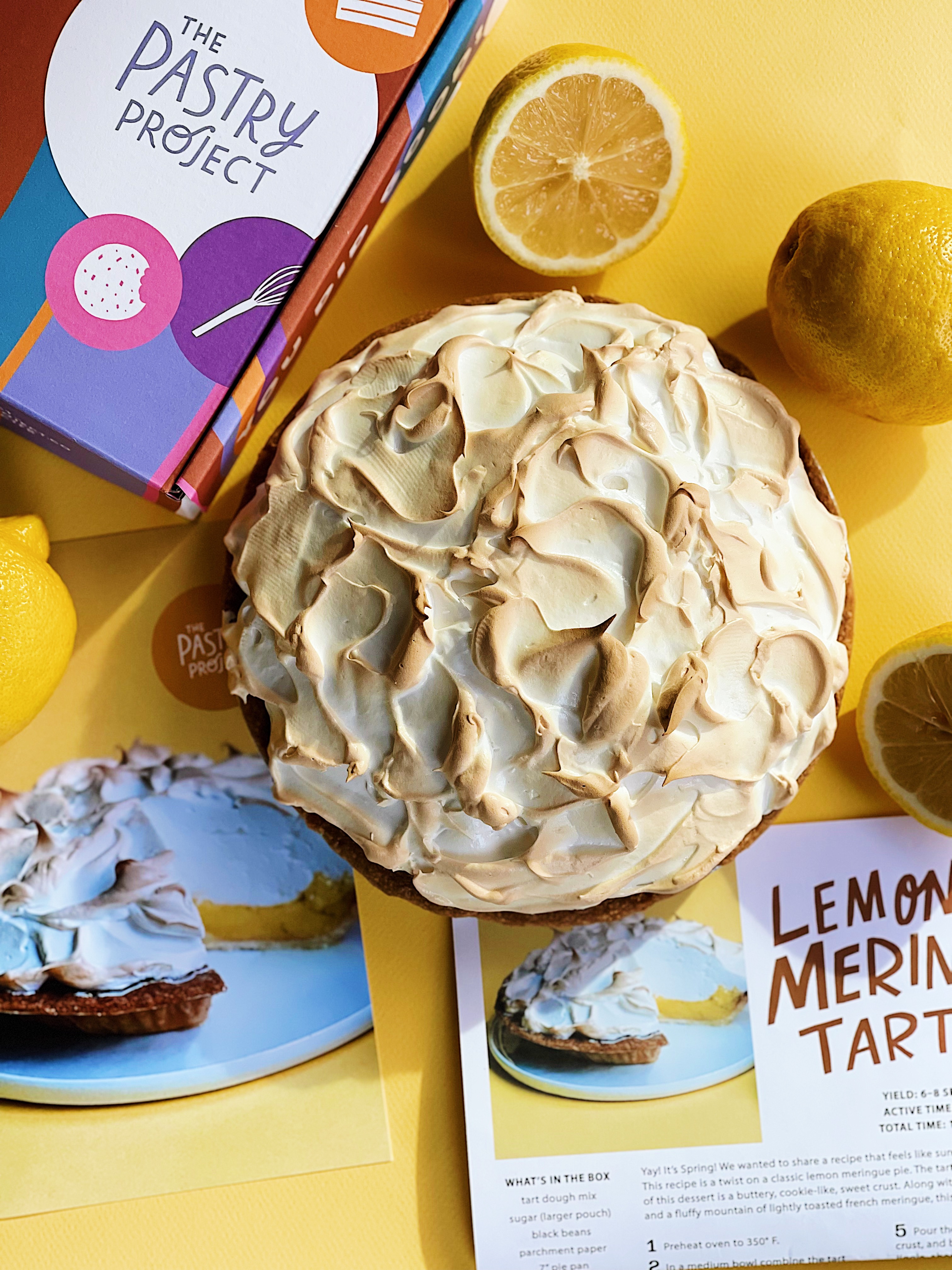 A lemon meringue tart
