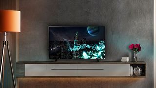 best gaming TV LG C2 42-inch TV in a living room