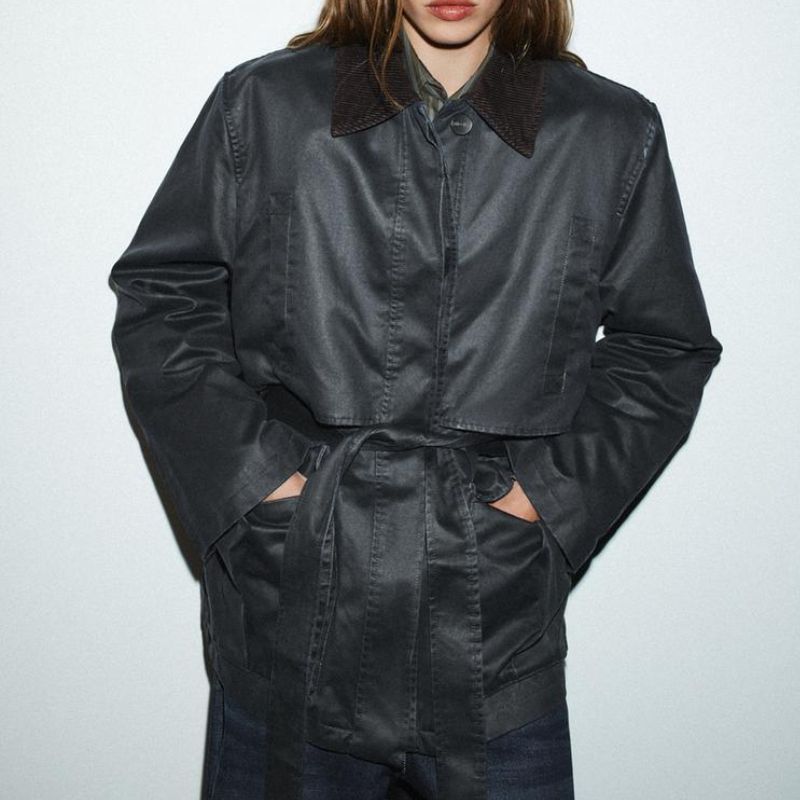 Zara wax jacket