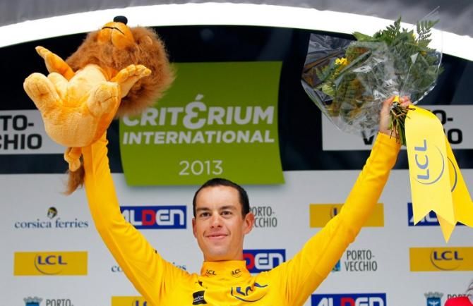 Race leader of Criterium International, Richie Porte (Sky)