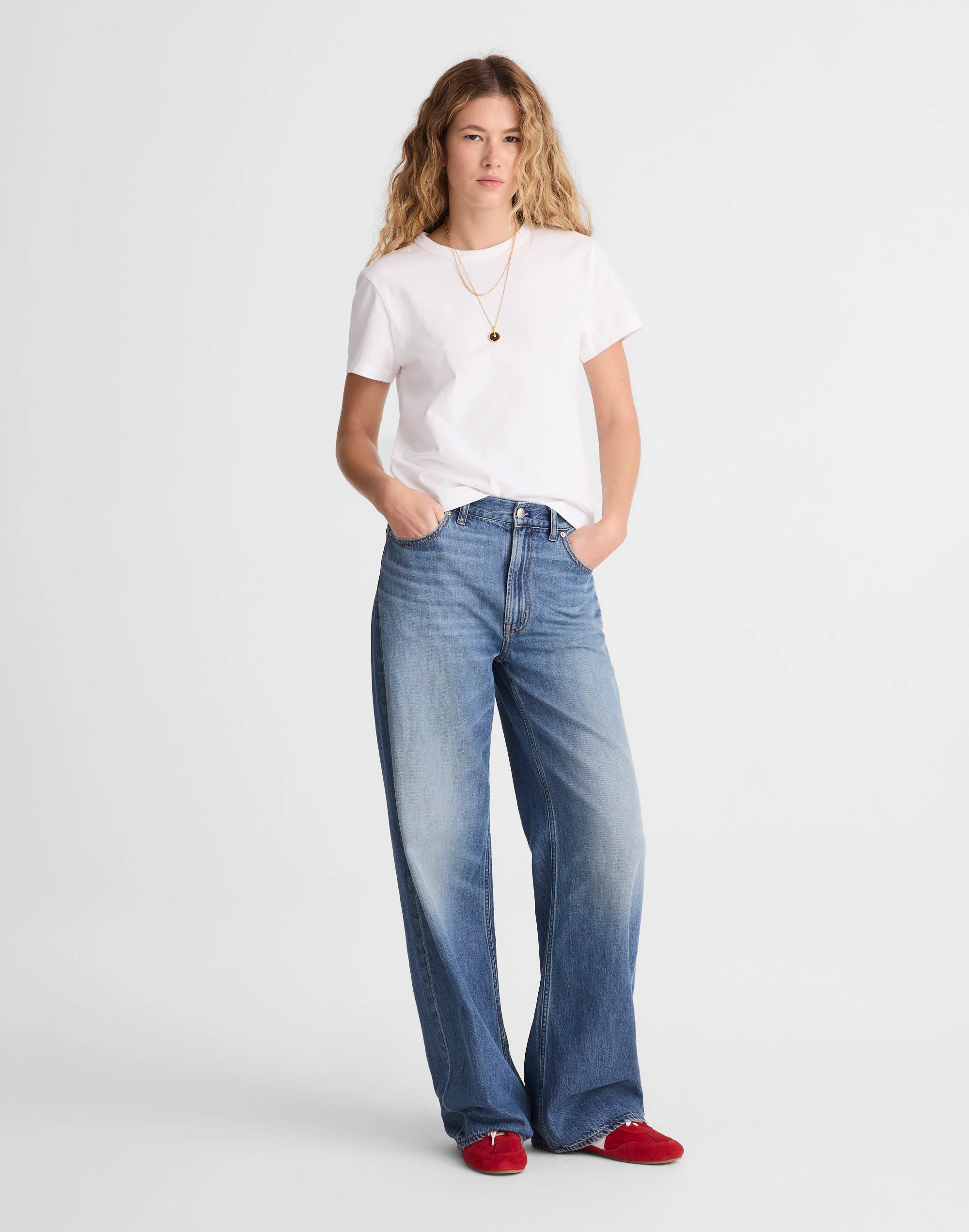 The Low-Slung Baggy Jean in Airy Denim