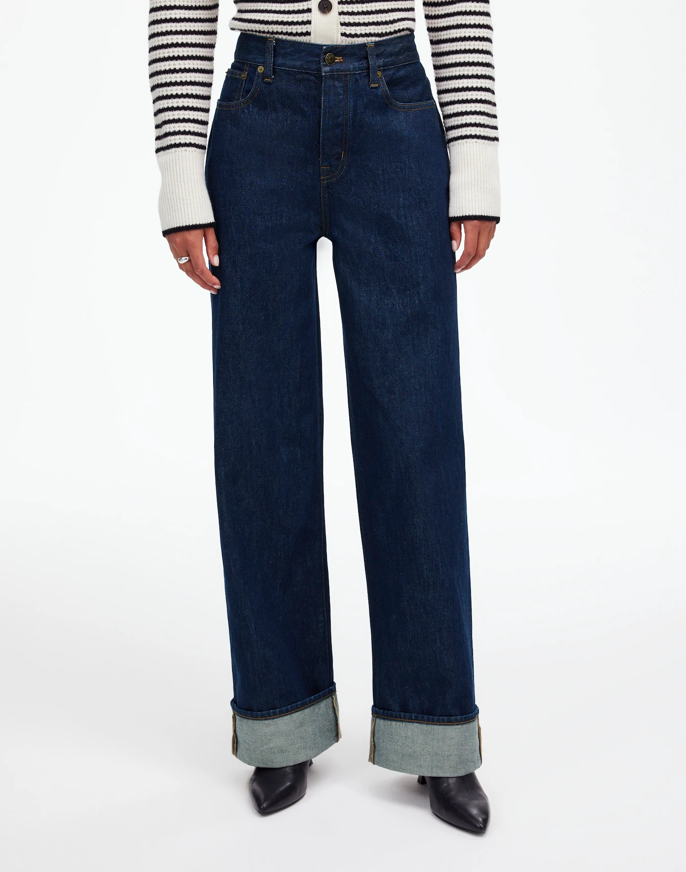 Madewell, Low-Slung Baggy Jeans in Rinse Wash