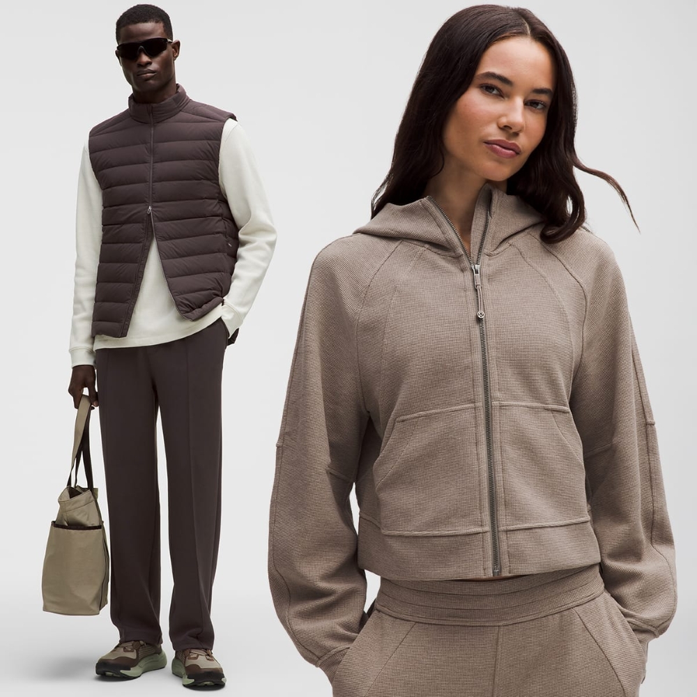 Models wearing lululemon loungewear for Black Friday