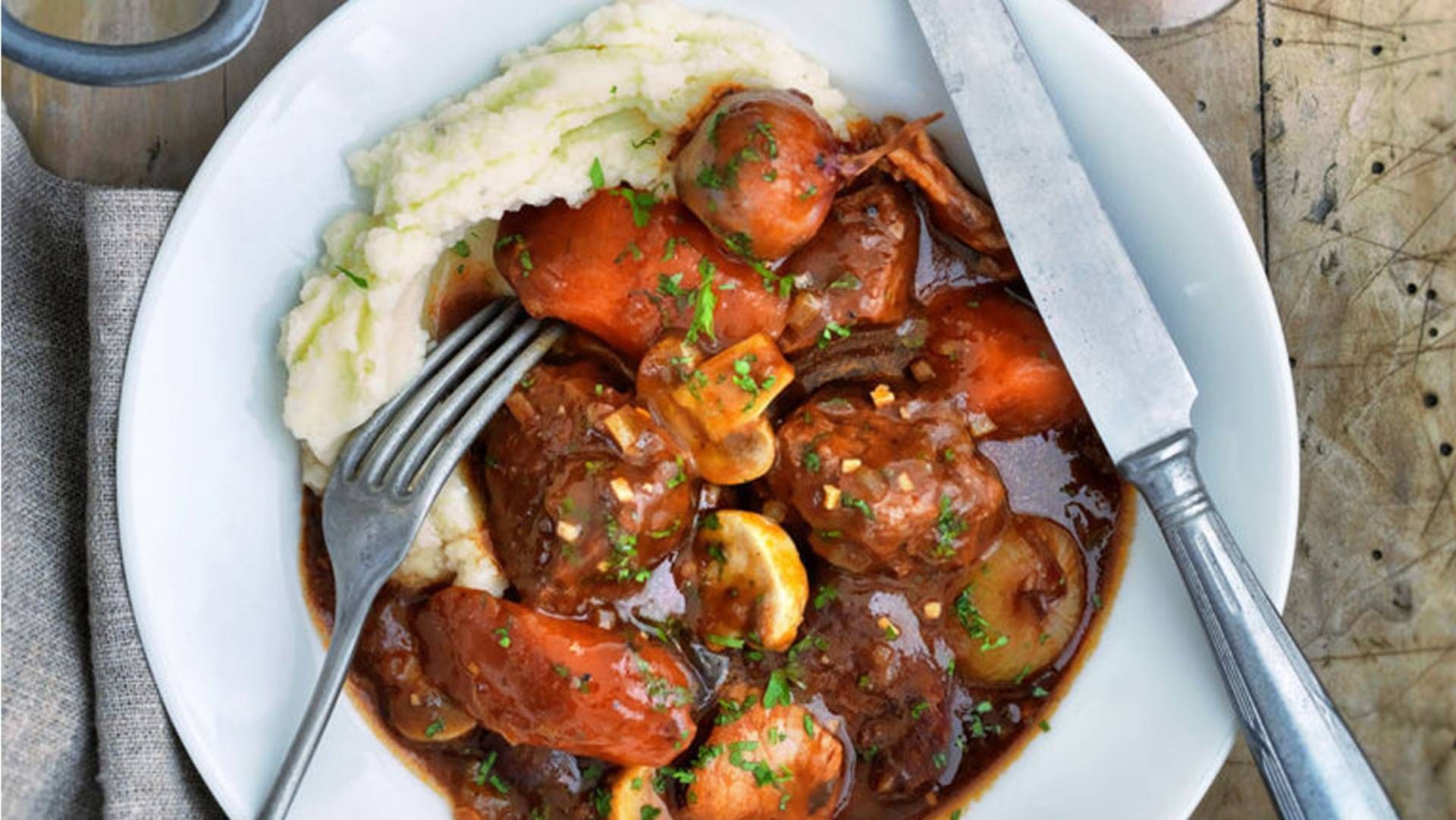 Slimming World's slow cooked beef Bourguignon recipe