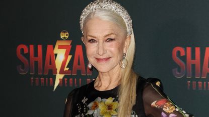 Helen Mirren attends the premiere for "Shazam! Fury Of The Gods" at The Space Cinema Moderno on March 03, 2023 in Rome, Italy.