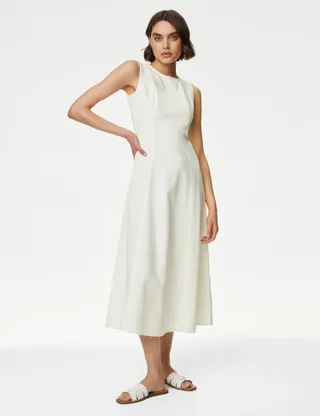 M&S Collection, Round Neck Midi Shift Dress