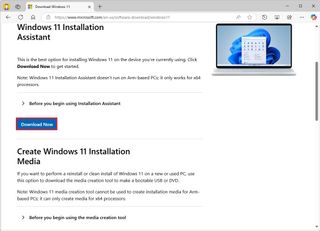 Windows 11 Installation Assistant download