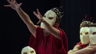 Opera performers in masks on Archive 81