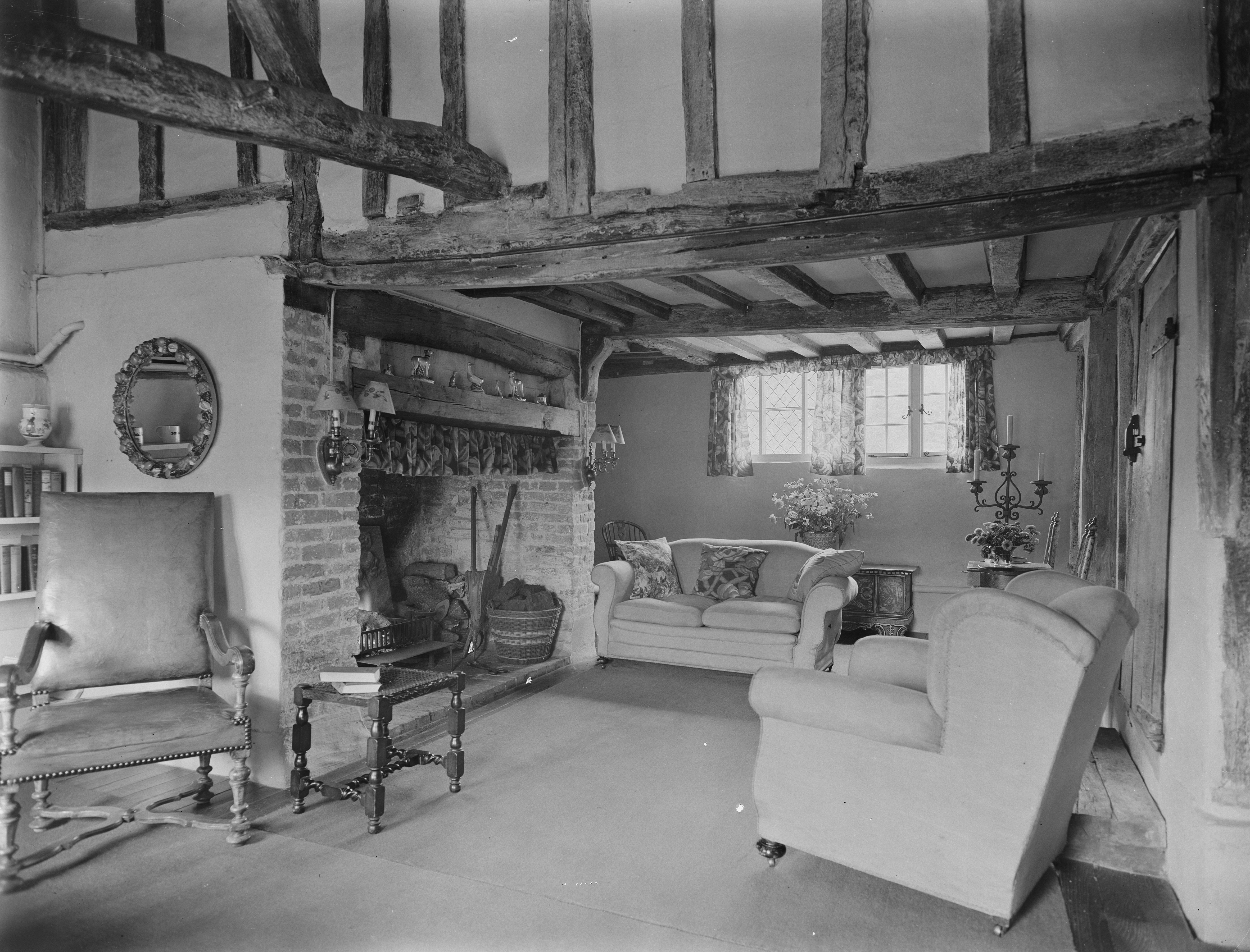 Black and white images of Cotchford Farm