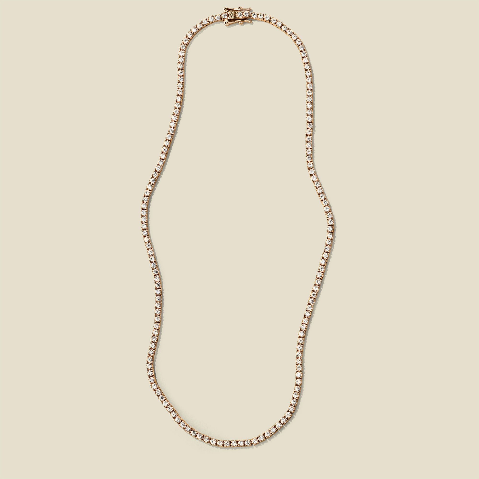 Cz Prong-Set Tennis Necklace