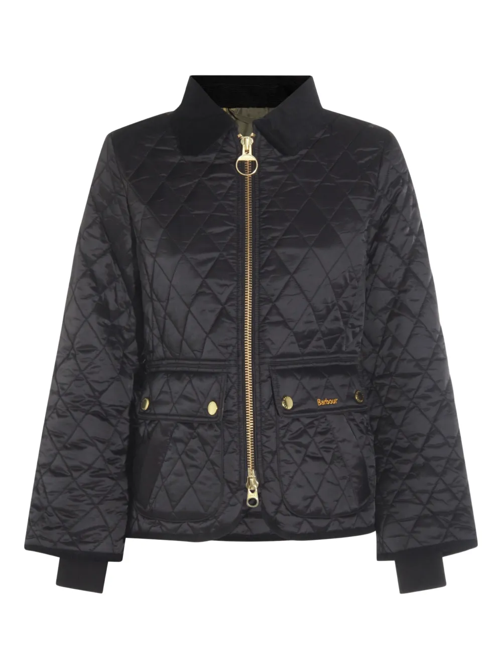 Barbour Diamond-Quilted Zip-Front Coat | 8
