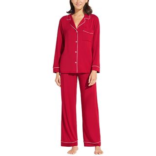 red traditional cut pyjamas