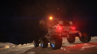 Taking the SRV for a spin on the lifeless, icy deserts of TRAPPIST-1 7