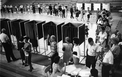 The great American tradition of voting.