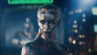 Julia Garner as Silver Surfer in The Fantastic Four - First Steps
