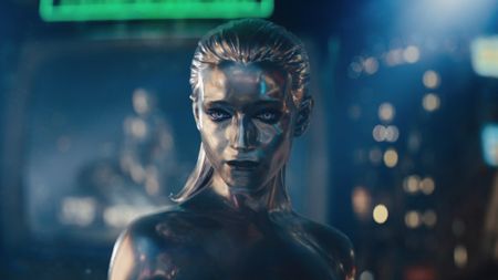 Julia Garner as Silver Surfer in The Fantastic Four - First Steps