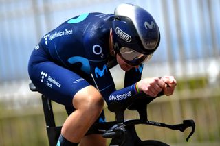  Annemiek Van Vleuten racing the opening time trial at the Giro Donne where she finished sixth