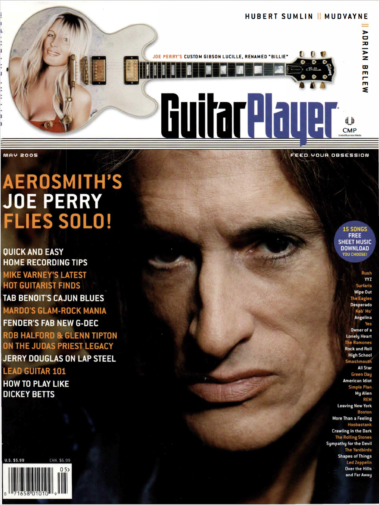 The cover of the May 2005 edition of Guitar Player magazine