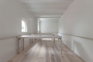 minimalist interior at FLAT369 housing in Japan