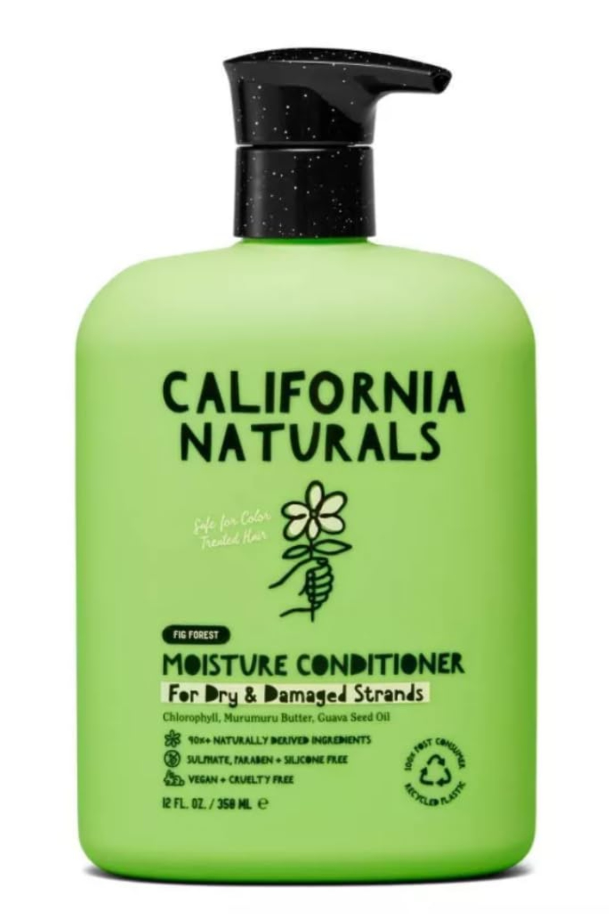 California Naturals Moisture Conditioner for Damaged Dry Hair, Hydrating Conditioner, Scalp & Hair Care for Women and Men, Natural, Vegan, Cruelty Free, Paraben and Sulfate Free, Color Safe, 12 Fl Oz