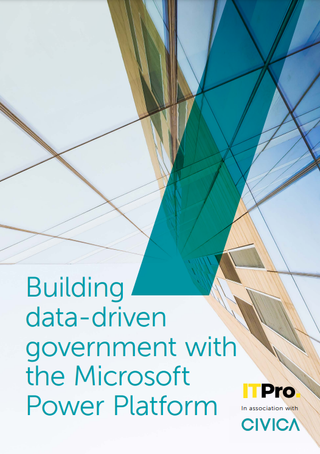 Whitepaper cover with title with image of building from ground looking up and block green bar across it