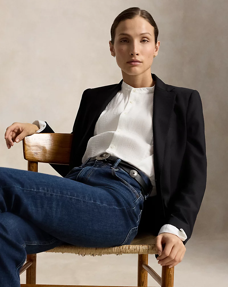 Washed Cotton Tuxedo Shirt