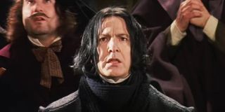 Severus Snape tries to save Harry Potter from a jinx