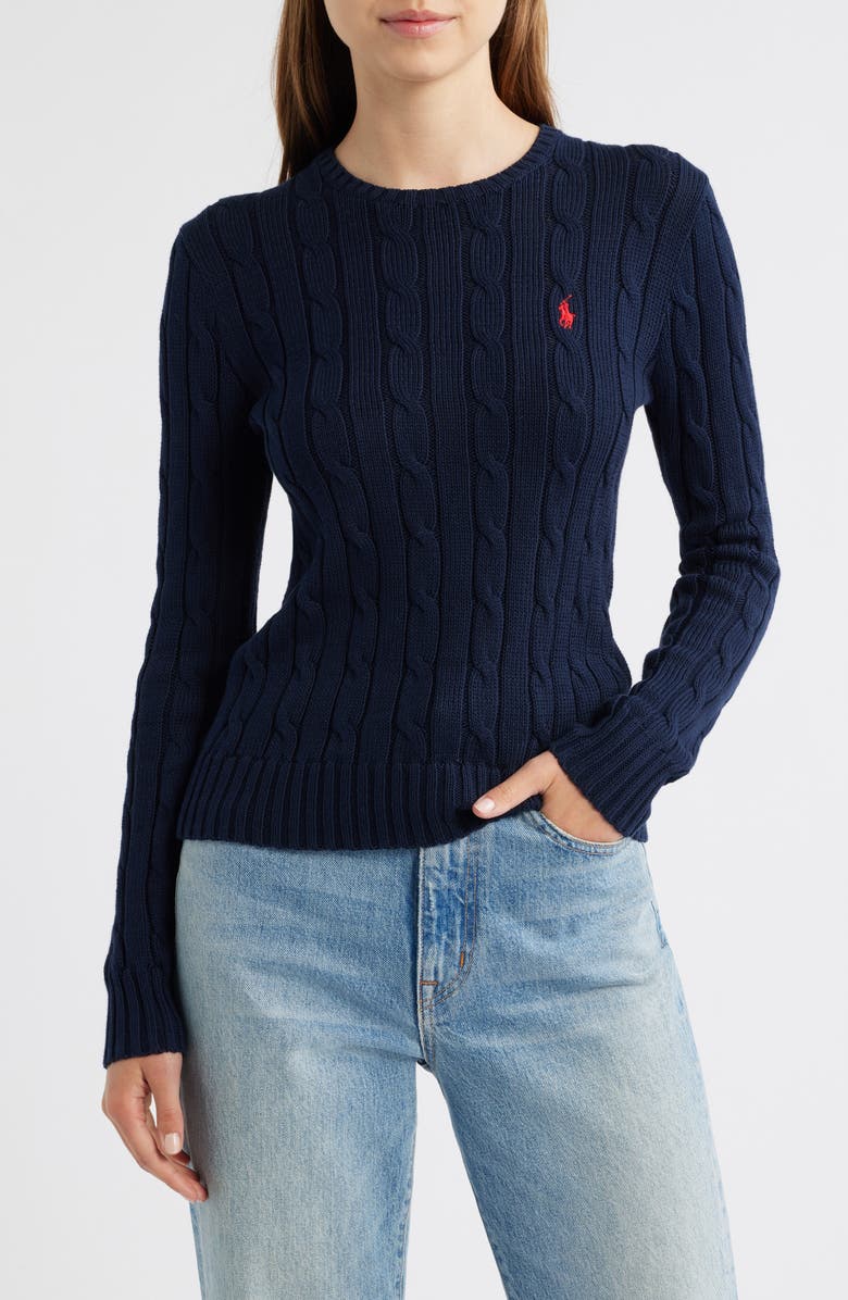 Cotton Cable Knit Sweater