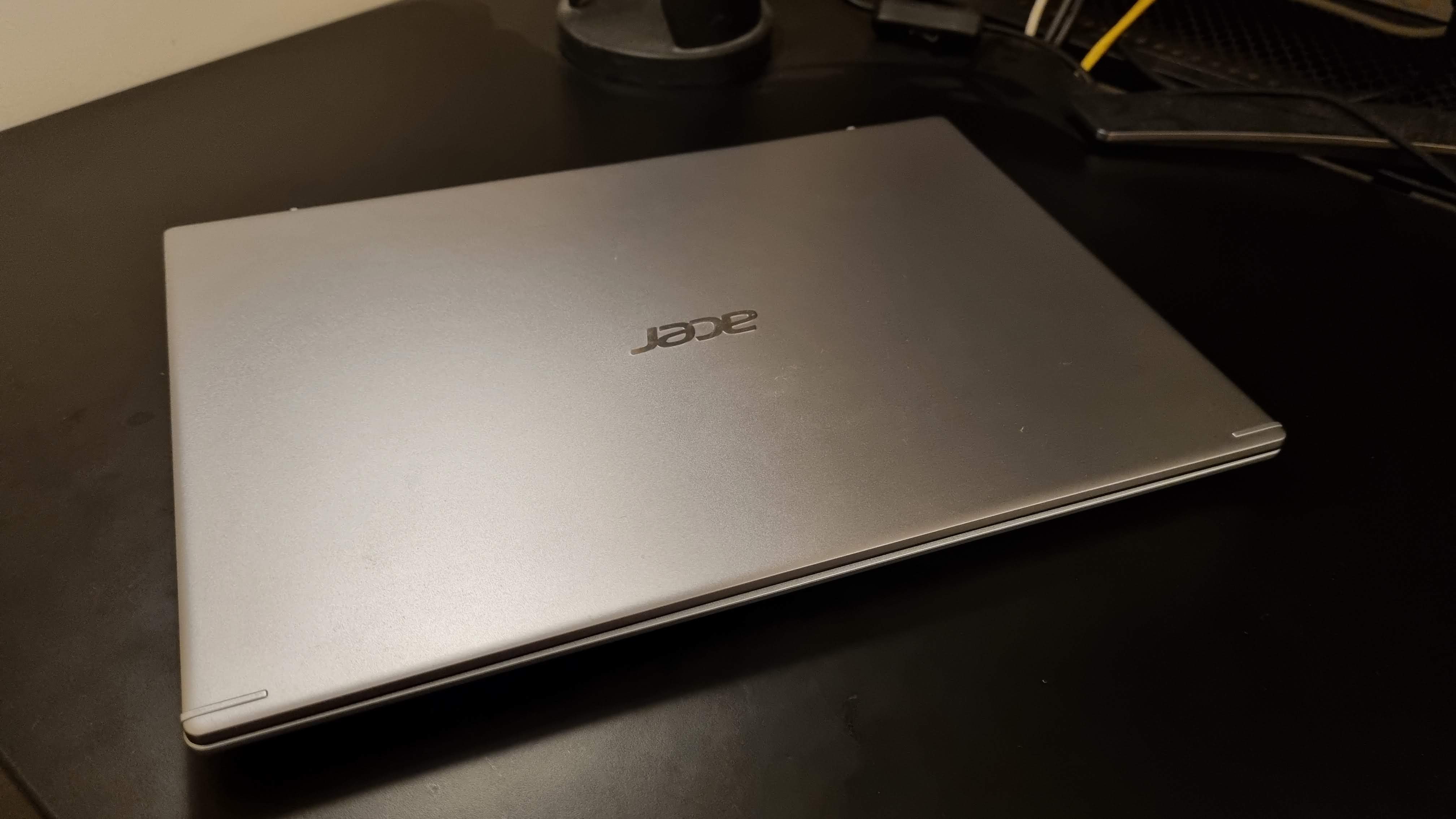 Acer Aspire 5 laptop on desktop