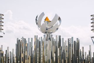 The Tokyo Olympic Cauldron, daytime image, credit Tokyo 2020
