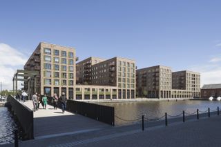 Royal Albert Wharf Phase 1 by Maccreanor Lavington Ltd. in London.