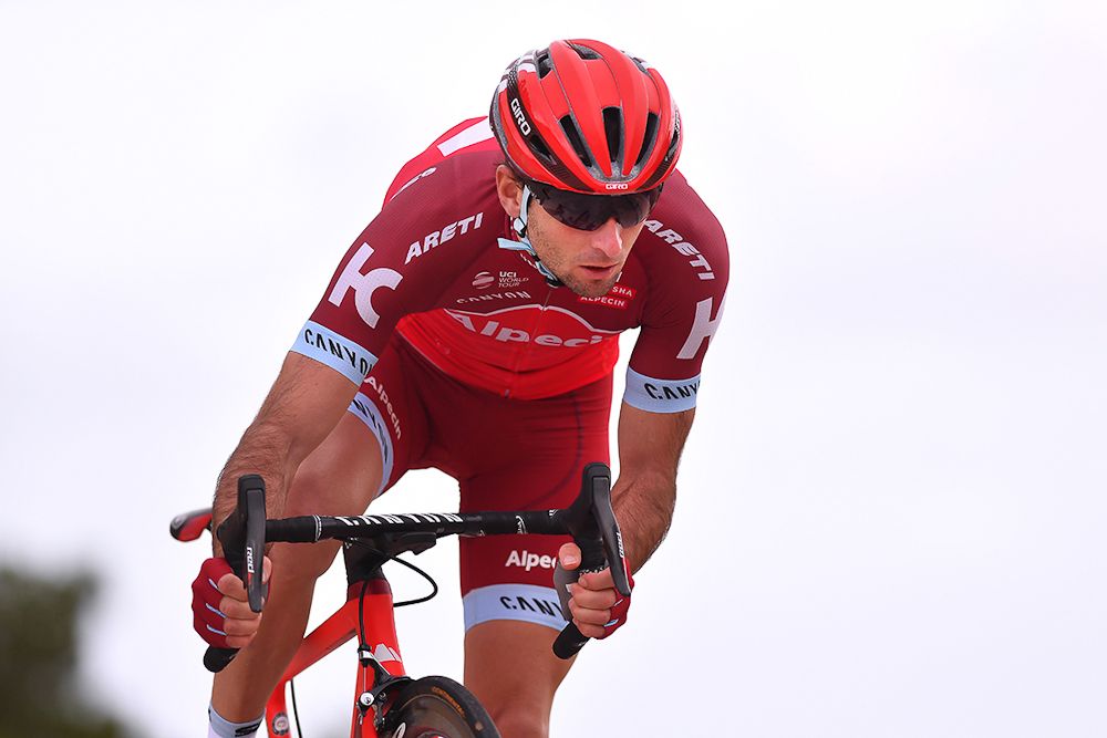 Baptiste Planckaert in the 2017 Katusha-Alpecin kit